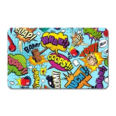 Graffiti Word Seamless Pattern Magnet (rectangular)