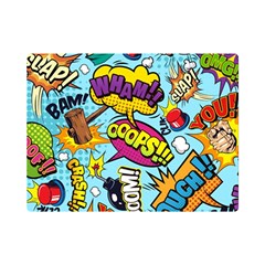 Comic Elements Colorful Seamless Pattern Premium Plush Fleece Blanket (mini) by Bedest