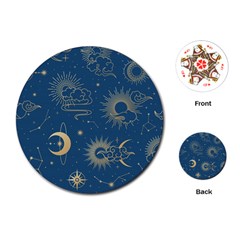 Asian Seamless Galaxy Pattern Playing Cards Single Design (round) by Cemarart