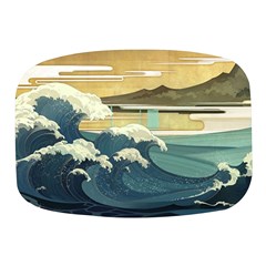 Sea Asia Waves Japanese Art The Great Wave Off Kanagawa Mini Square Pill Box by Cemarart
