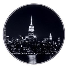 Photography Of Buildings New York City  Nyc Skyline Wireless Fast Charger(white) by Cemarart