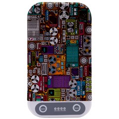 Pattern Design Art Techno  Dj Music Retro Music Device Sterilizers