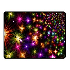 Star Colorful Christmas Xmas Abstract Fleece Blanket (small) by Cemarart