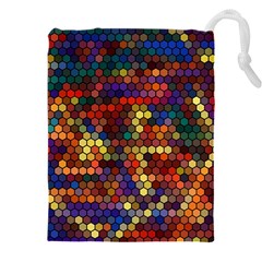 Pattern Dots Wallpaper Seamless Pattern Drawstring Pouch (5xl) by Ndabl3x