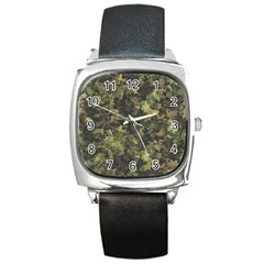 Birds Pattern Colorful Square Metal Watch
