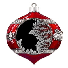 Planet Psychedelic Art Psicodelia Metal Snowflake And Bell Red Ornament