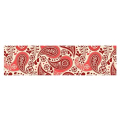 Paisley Red Ornament Texture Oblong Satin Scarf (16  X 60 ) by nateshop