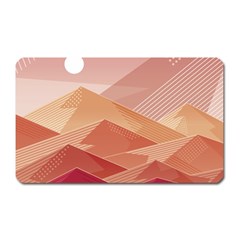 Mountains Sunset Landscape Nature Magnet (rectangular) by Cemarart