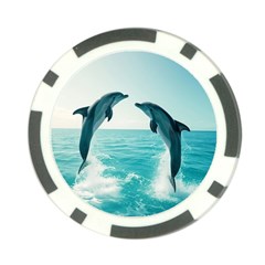 Dolphin Sea Ocean Poker Chip Card Guard (10 Pack) by Cemarart