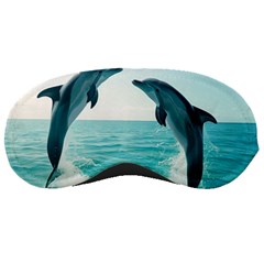 Dolphin Sea Ocean Sleep Mask by Cemarart