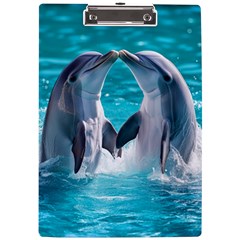 Dolphins Sea Ocean A4 Acrylic Clipboard by Cemarart