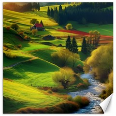 Countryside Landscape Nature Canvas 16  X 16  by Cemarart
