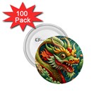 Chinese New Year – Year of the Dragon 1.75  Buttons (100 pack)  Front