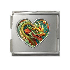 Chinese New Year ¨c Year Of The Dragon Mega Link Heart Italian Charm (18mm) by Valentinaart