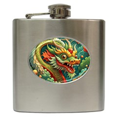 Chinese New Year ¨c Year Of The Dragon Hip Flask (6 Oz)