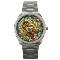 Chinese New Year ¨c Year Of The Dragon Sport Metal Watch