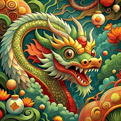 Chinese New Year – Year Of The Dragon Play Mat (rectangle) by Valentinaart
