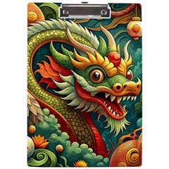 Chinese New Year ¨c Year Of The Dragon A4 Acrylic Clipboard