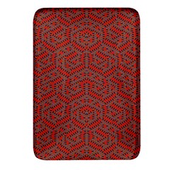 Hexagon Motif Geometric Tribal Style Pattern Rectangular Glass Fridge Magnet (4 Pack) by dflcprintsclothing