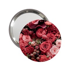 Pink Roses Flowers Love Nature 2 25  Handbag Mirrors by Grandong