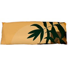 Arch Stairs Sun Branches Leaves Boho Bohemian Botanical Minimalist Nature Body Pillow Case (dakimakura) by Grandong