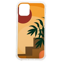 Arch Stairs Sun Branches Leaves Boho Bohemian Botanical Minimalist Nature Iphone 12 Mini Tpu Uv Print Case	 by Grandong