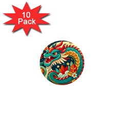 Chinese New Year ¨c Year Of The Dragon 1  Mini Magnet (10 Pack)  by Valentinaart
