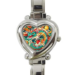 Chinese New Year ¨c Year Of The Dragon Heart Italian Charm Watch