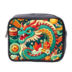 Chinese New Year ¨c Year Of The Dragon Mini Toiletries Bag (two Sides)