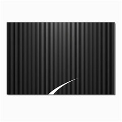 S Black Fingerprint, Black, Edge Postcards 5  X 7  (pkg Of 10) by nateshop