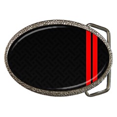 Abstract Black & Red, Backgrounds, Lines Belt Buckles by nateshop