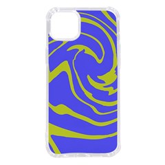 Blue Green Abstract Iphone 14 Plus Tpu Uv Print Case