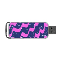 Texture Watercolour Liquify Portable Usb Flash (two Sides) by Cemarart