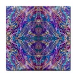 Cobalt arabesque Tile Coaster