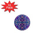 Cobalt arabesque 1  Mini Magnet (10 pack) 