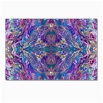 Cobalt arabesque Postcard 4 x 6  (Pkg of 10)