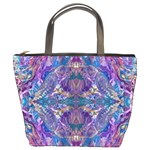 Cobalt arabesque Bucket Bag