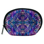 Cobalt arabesque Accessory Pouch (Medium)