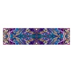 Cobalt arabesque Banner and Sign 4  x 1 