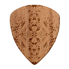 Cobalt Arabesque Wood Guitar Pick (set Of 10) by kaleidomarblingart