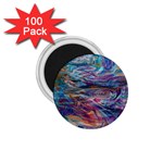 Abstarct cobalt waves 1.75  Magnets (100 pack) 