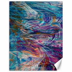 Abstarct Cobalt Waves Canvas 12  X 16  by kaleidomarblingart