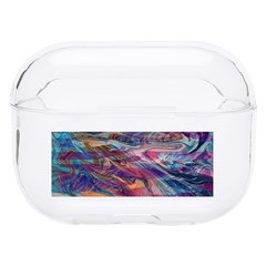 Abstarct Cobalt Waves Hard Pc Airpods Pro Case by kaleidomarblingart