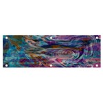 Abstarct cobalt waves Banner and Sign 6  x 2 