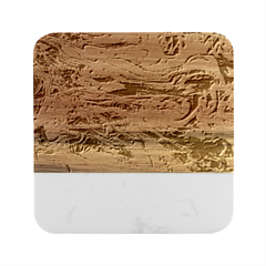 Abstarct Cobalt Waves Marble Wood Coaster (square) by kaleidomarblingart