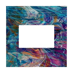 Abstarct Cobalt Waves White Box Photo Frame 4  X 6  by kaleidomarblingart