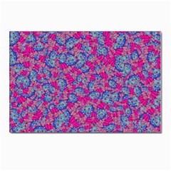 Colorful Cosutme Collage Motif Pattern Postcard 4 x 6  (pkg Of 10) by dflcprintsclothing