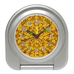 Blooming Flowers Of Lotus Paradise Travel Alarm Clock