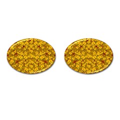 Blooming Flowers Of Lotus Paradise Cufflinks (oval)