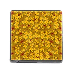 Blooming Flowers Of Lotus Paradise Memory Card Reader (square 5 Slot) by pepitasart